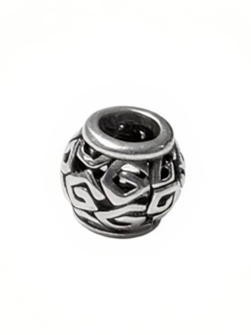Pandora Openwork Round Silver Bead Charm 925 Sterling Silver ALE 791811 Retired